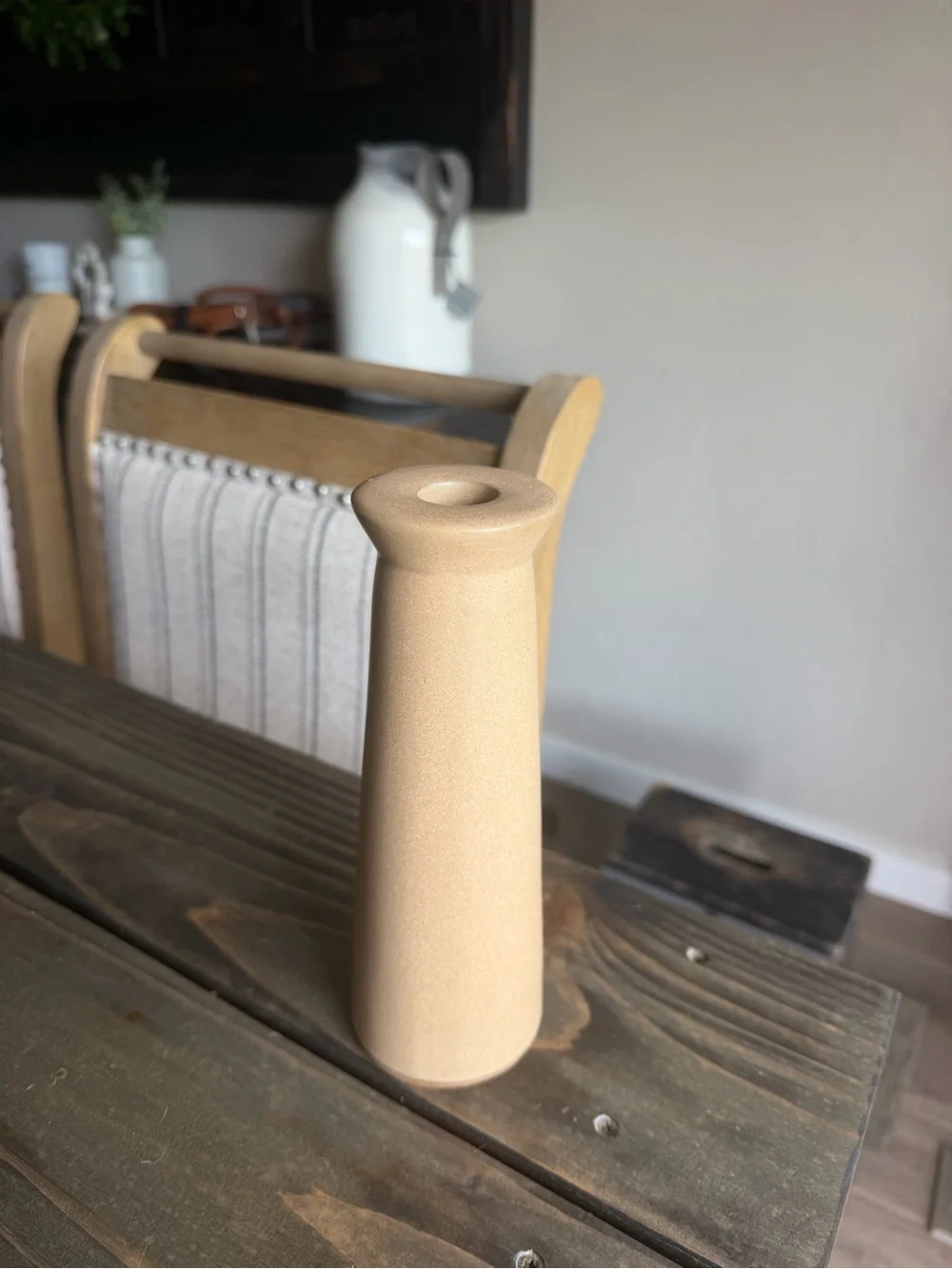 Threshold Tan Ceramic Taper Candle Holder